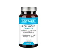 Collagène et Acide Hyaluronique |GAGNANT 2022| Peau Hydratée et Articulations Fortes - Biotine + Collagene Hydrolysé Haute Concentration + Coenzyme Q10 Vit C D B12 Zinc - 60 Gélules Nutralie