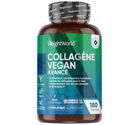 Collagene et Acide Hyaluronique Vegan 180 Gelules Vegan, 2 Mois d'Approvisionnement avec Multivitamines et Minéraux Vitamine C, E, Zinc, MSM, Resvératrol, et Probiotique Lactobacillus Acidophilus