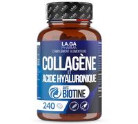 Collagène Hydrolysé 2000mg 240 Comprimés avec Acide Hyaluronique et Biotine | Complément Cheveux, Peau, Ongles et Articulations avec Zinc, CoQ10, Vitamine C et E. Sans Gluten, Sans Lactose. Made in Italy