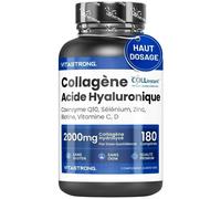 Collagène Hydrolysé 2000mg - Collinstant Collagène, Acide Hyaluronique, Biotine, Coenzyme Q10, Zinc, Vitamines C & D