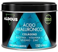 Collagène et Acide Hyaluronique 220 mg - 120 gélules XL - Avec Vitamine C + Biotine + Zinc + Sélénium - Vitamines pour les cheveux, la peau et les ongles - 1000 mg de Collagène Articulations