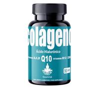 Collagène Hydrolysé avec Acide Hyaluronique et Coenzyme Q10 + vitamines C, A, D et B12 + zinc/Formule anti-âge. Peau lisse et éclatante/Renforcer les Articulations, Os et Cheveux / 90 capsules