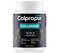 Collagène Hydrolysé COLPROPUR D® - COLPROPUR Sport - Récupération Musculaire & Performance - BCAA + Magnésium - Peptides du collagène bovin 345g (30 doses) - Saveur Citron - Fabriqué en EUROPE