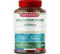 Super Diet Complément alimentaire Collagène marin + Vitamine C 180 comprimés