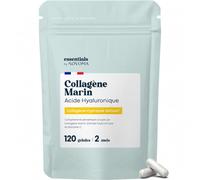 Collagene Marin + Acide Hyaluronique + Vitamine C, 120 Gélules - 2 Mois