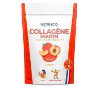 Nutri&Co Collagène Marin Type 1, 2 & 3 Peau & Articulations Goût Pêche 180g