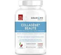 Granions Complément alimentaire Collagène marin & Acide hyaluronique Cerise 120 comprimés à croquer