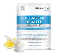 Collagene Marin Beauté Sublimlift GRANIONS | 12g de Collagene Par Jour - Collagene Marin + Acide Hyaluronique + Coenzyme Q10 | Collagene et Acide Hyaluronique - Goût Citron- Poudre 315 g