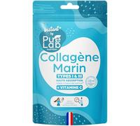 Collagène Marin Hydrolysé 1000mg Naticol (Types I & III) + Vitamine C - 30 Gélules Faciles à Avaler - Peau, Articulations, Cheveux - Format Poche - Fabriqué en France