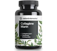 Collagene Marin Hydrolysé Pur - 180 Capsules - 1 000 mg de Collagène Hydrolysé par Dose Quotidienne (Pour 3 Mois) - Collagène Marin Type 1 - Sans Additifs & Testé en Laboratoire