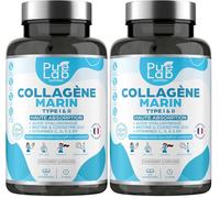 Collagène Marin Hydrolysé Type 1 et 2 + Acide Hyaluronique + Biotine & Coenzymes Q10 + Vitamines C, A, E, B9 - Cure 2 Mois, 60 Comprimés 1000mg - Peau, Articulations, Cheveux & Anti-âge (Lot de 2)