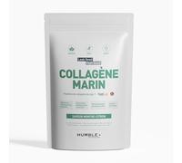 Collagène Marin Naticol® en poudre - Sachet de 300g - Goût Menthe et Citron - Confort articulaire, Récupération musculaire et Beauté de la Peau - 60 doses à 5g/jour - Humble+ - Fabriqué en France