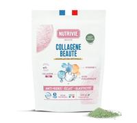 Collagène Marin Naticol Type I & III 5000mg - Enrichi en Acide Hyaluronique + Vitamine C - Anti-Âge, Éclat & Élasticité - Pêche Responsable - Goût Matcha - Poudre 200g - Fabriqué en France - Nutrivie