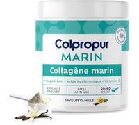 COLLAGENE Marin Poudre | 20 jours | Saveur Vanille | Complément Alimentaire Hydratation & Anti-Âge | Hydrolysé, Acide Hyaluronique, Vitamine C | Peau & Articulations | COLPROPUR Marin