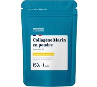 Collagene Marin Poudre 5g + Vitamine C - Sans Arôme, Sachet 153 g - 1 Mois