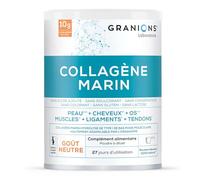COLLAGENE MARIN Poudre - Saveur Neutre - GRANIONS Collagène N°1 en Pharmacies - 10 g Par Jour - Collagene et Vitamine C - Collagene Poudre - 27 jours