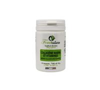 Collagène Marin Pur Type 1 - Synergie Vitamines E & C & Fibres Bio 2092 Mg/ Jour - Hydratation De La Peau ¿ Articulations Muscles Tendons - 120 Comprimés - Fabriqué En France
