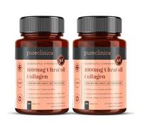 Collagène Marin UltraColl 1000 mg x 360 comprimés (2 bouteilles de 180 comprimés - 3 mois de stock). Le seul collagène anti-âge breveté de types I, II, III et VII. SKU: UC3x2