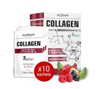 COLLAGENE MARIN + VITAMINE C - Collagène Labellisé Type I, Mobilité et Energie, Antioxydant, 10 sachets saveur Fruits Rouges - Laboratoires Eric Favre