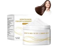 Collagène Masque Keratine Cheveux Fins,Après Shampooing Fortifiant à Biotine,Huile De Castor Oil Et Collagène,Anti Frisottis Protecteur Pour Cheveux Secs Et Abîmés,Keratin Mask Dry&Damaged Hair (1PC)