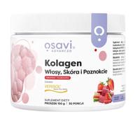 Collagène OSAVI, cheveux, peau & ongles, rhubarbe-fraise (150 g / 5,291 oz.)