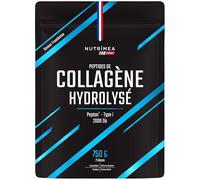 COLLAGENE - Peptides de Collagène Hydrolysé en Poudre - Type I breveté Peptan® - Articulations & Cartilages - Riche en Vitamine C - Goût Framboise - 750 g - Nutrimea - Fabriqué en France