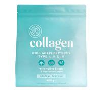 Collagene Poudre [400gr] | Collagen Peptides (Type I, II & III) | Collagène Hydrolysé en Poudre avec Elastine & Acide Hyaluronique | Goût Neutre | Alpha Foods
