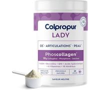 COLLAGENE Poudre Ménopause | 17 Actifs | Peau Os Articulations | Sans Sucre | Formule Brevetée | Complexe Phoscollagène Exclusif | Saveur Neutre | 25 doses | Anti-âge | Sans OGM | Sans Allergènes