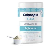 COLLAGENE Poudre Spécial Mobilité | 30 jours, Saveur Neutre | Complément Alimentaire | Collagène Hydrolysé, Vitamine C, Magnésium | Mobilité & Confort Articulaire, Sans OGM ni Additif | COLPROPUR Flex