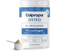 Collagène hydrolysé en poudre | Articulations, Os | Calcium & Phosphore + Vitamines, Minéraux | 25 jours | Saveur Neutre | COLPROPUR