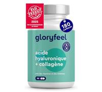 Collagene Type 1 & 3 avec Acide Hyaluronique, 180 Gélules, Enrichi en Vitamines A & C, Biotine, Zinc & Sélénium, 1000mg de Collagène Hydrolysé, Anti-âge et pour les Articulations, Testé en Laboratoire