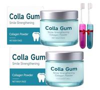 Collagum Smile Strengthening Collagen Powder,With Collagen & Hydroxyapatite,Gum & Enamel Protection Tooth Powder,For Daily Use.