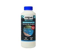 Collak Scellant anti-fuites pour piscines 1 l - Répare les fissures sans vide - Compatible avec liner, béton, PVC, fibre, SPA, réservoirs et tuyaux - Usage professionnel et domestique