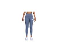 Collant 7 8 nike tempo swoosh run bleu femme