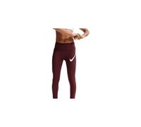 Collant 7 8 nike tempo swoosh run marron femme