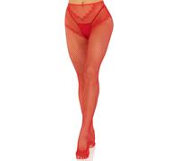 Collant à couture arrière et entrejambe ouvert femme Leg Avenue Rouge TU