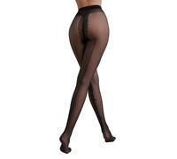 Collant avec imitation couture et motif tatouage femme Conte Elegant Beauty Noir Taille 3