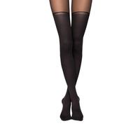 Collant avec imitations de chaussettes hautes femme Conte Elegant Chance Noir Taille 2