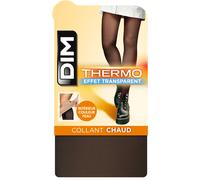Dim Collant DIM Thermo Effet transparent 80D Femme Taille 1/2 Noir