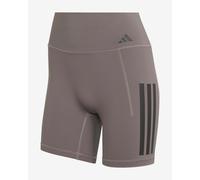 Collant court adidas Optime 3 bandes violet noir femme - M
