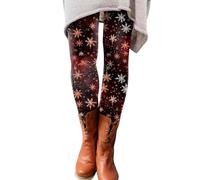 Collant De Noel Femme - Imprimé Noël - Ventre Plat Pantalons De Sport - Grande Taille d'automne Et d'hiver Chaud Collant - 2024 Course À Pied Élastique Tenue Sport - Legging Thermique