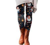 Collant De Noel Femme - Imprimé Noël - Ventre Plat Pantalons De Sport - Grande Taille d'automne Et d'hiver Chaud Collant - 2024 Course À Pied Élastique Tenue Sport - Legging Thermique