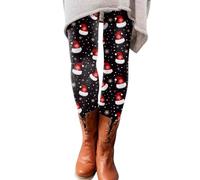 Collant De Noel Femme - Imprimé Noël - Ventre Plat Pantalons De Sport - Grande Taille d'automne Et d'hiver Chaud Collant - 2024 Course À Pied Élastique Tenue Sport - Legging Thermique