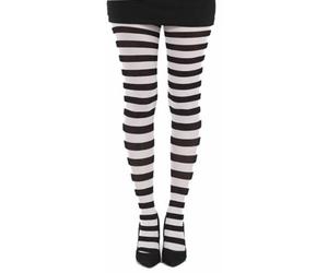 Collant de Pamela Mann - Collants Rayés - Standard - pour Femme - noir/blanc Standard