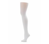 Capezio Collant de Transition Ultra-Doux avec Ceinture ajustée, Blanc, Large