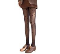 Collant Fantaisie Femme Polaire Effet Transparent Extensibles Chaussettes Hautes Couleur Unie Oversize Chaud Tout en Translucide Grande Taille