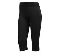 Collant femme adidas Alphaskin Capri - Noir/blanc - Femme - Poche en mesh - Design technique - Polyester recyclé