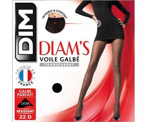 Collant femme DIM Diam's Voile Galbé 22D Noir Taille 4