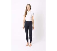 HORZE Dea Legging d'équitation Femme, Pantalon d'équitation avec Poche pour téléphone Portable, Passants de Ceinture, Fond intégral, Noir, 44