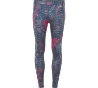Collant femme Newline black printed warm Multicolore S